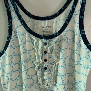 New Without Tag Women’s Juicy Couture Night gown Blue And White Color NWOT